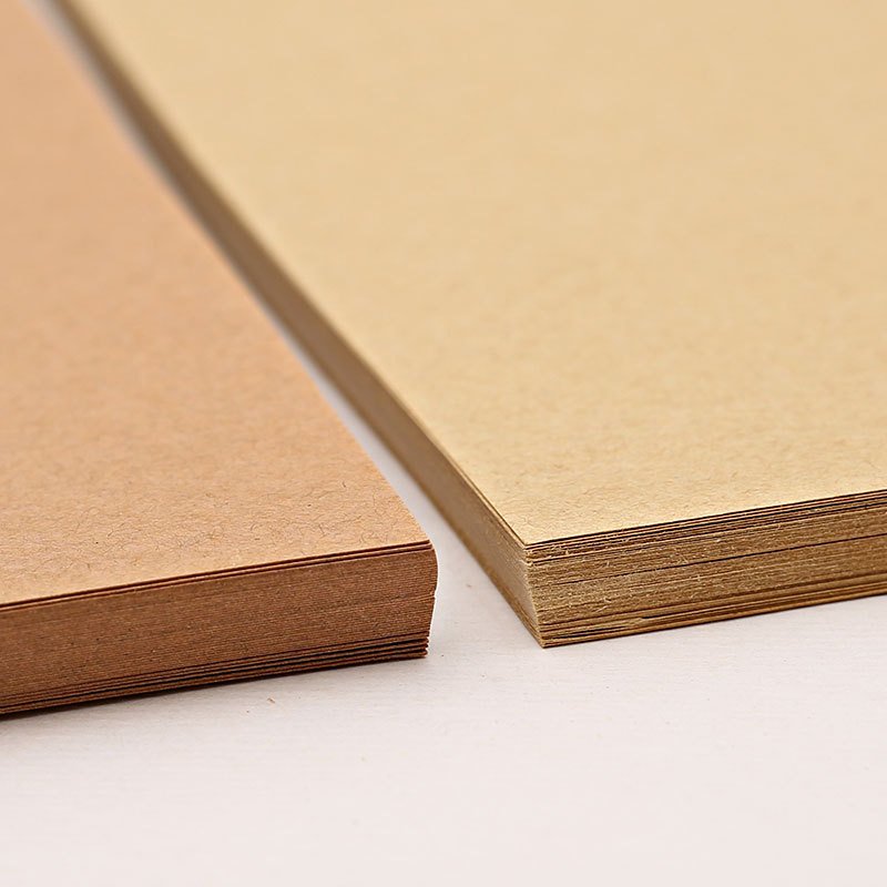 230g thick hard kraft card 8 open 4K dossier voucher book painting printing kraft paper