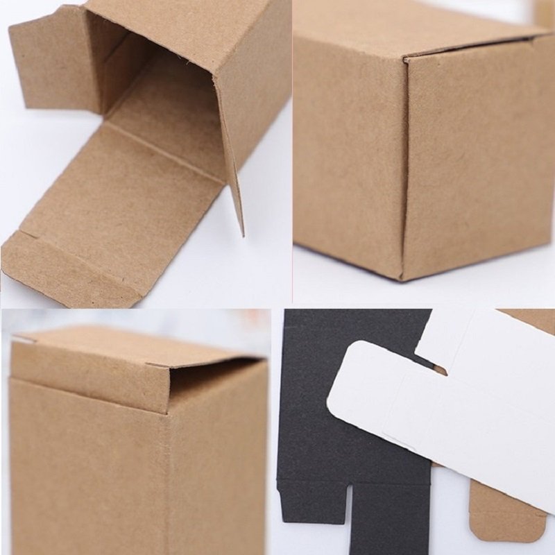 New Arrival Empty Cosmetic Packaging Box Brown White Black Custom Design 5ML~100ML Essential Oil Bottle Kraft Paper Gift Box