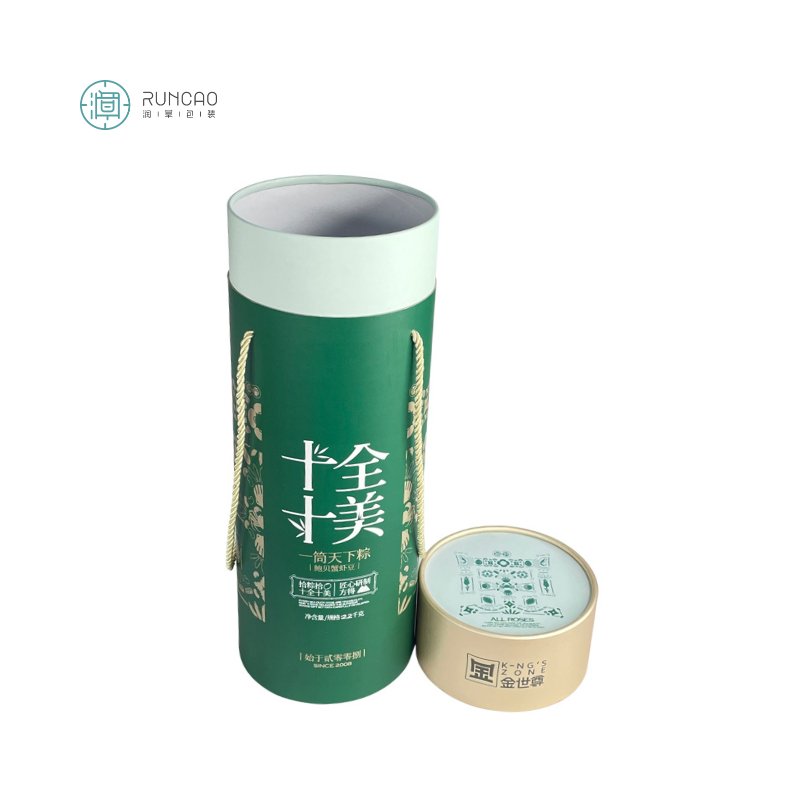 Large specification Cardboard Cylinder Packaging Stamping and Vanishing Printing Paper Tube with A Rope for Multi-Purpose Use