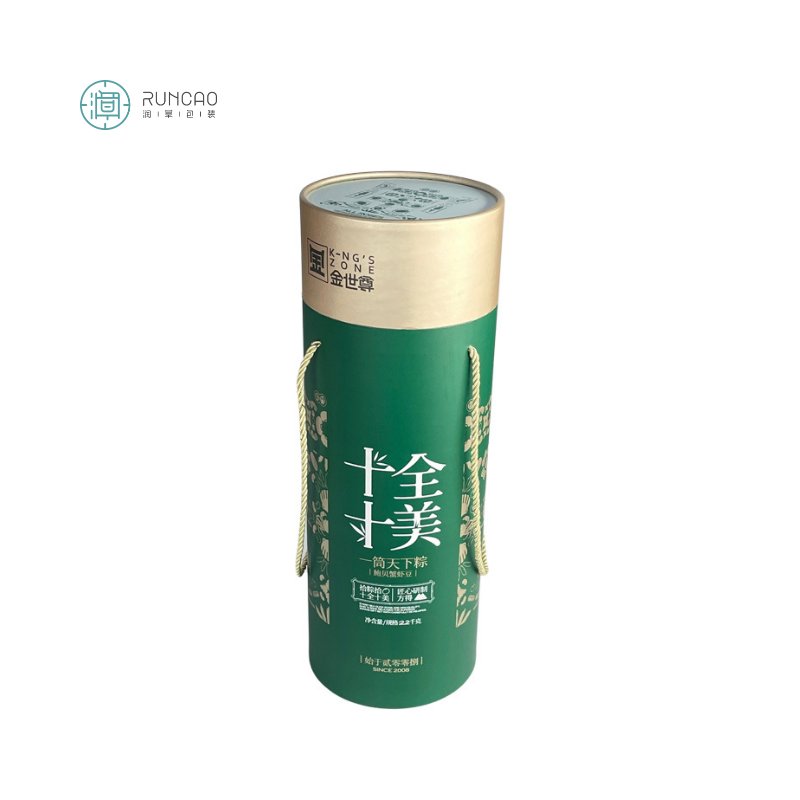 Large specification Cardboard Cylinder Packaging Stamping and Vanishing Printing Paper Tube with A Rope for Multi-Purpose Use