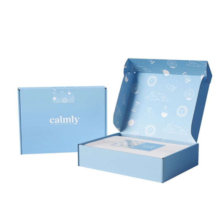 Custom Logo Printed Cardboard Folding Subscription Mail Carton Clothing Garment Mailing Corrugated Packaging Paper Box