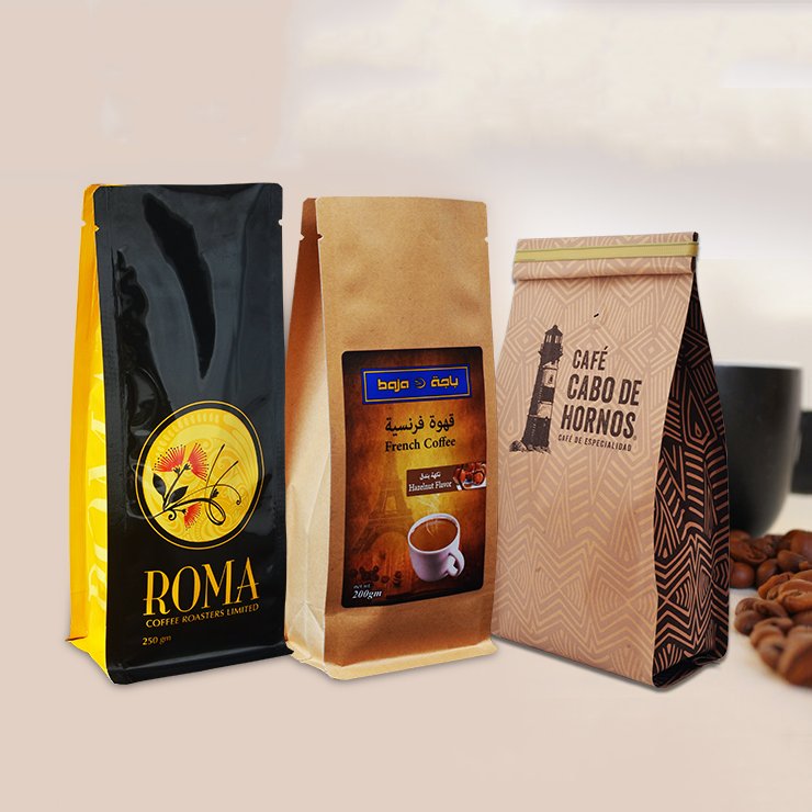 Seal Printing Wholesale Packing Printed Pouch Custom Logo Packaging Coffee Bag