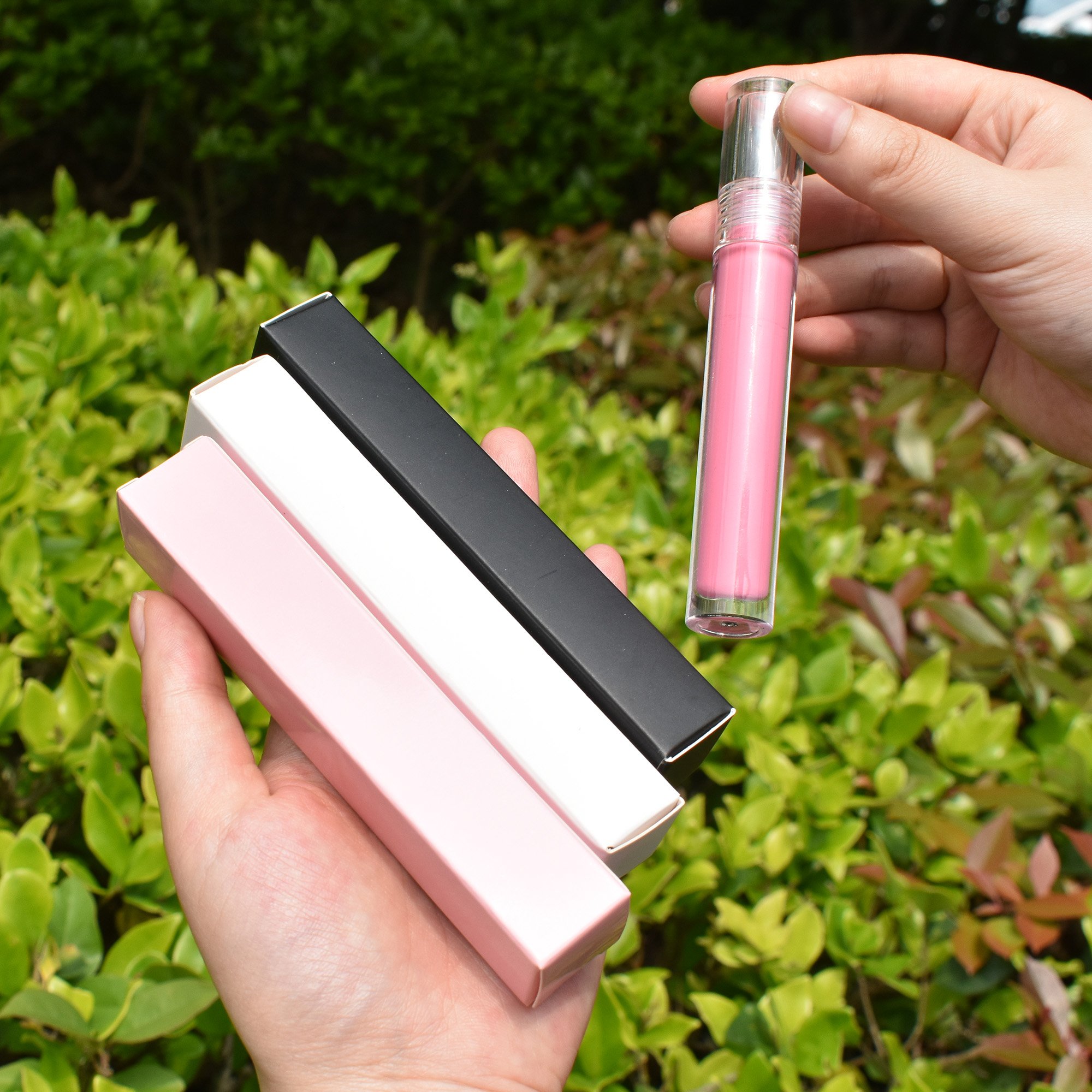 Stock Tuck End Paper Box For Cosmetics Boxes Lip Gloss Lipsticks Nail Polish Oil Box Cosmetic Lipstick Mascara Packaging