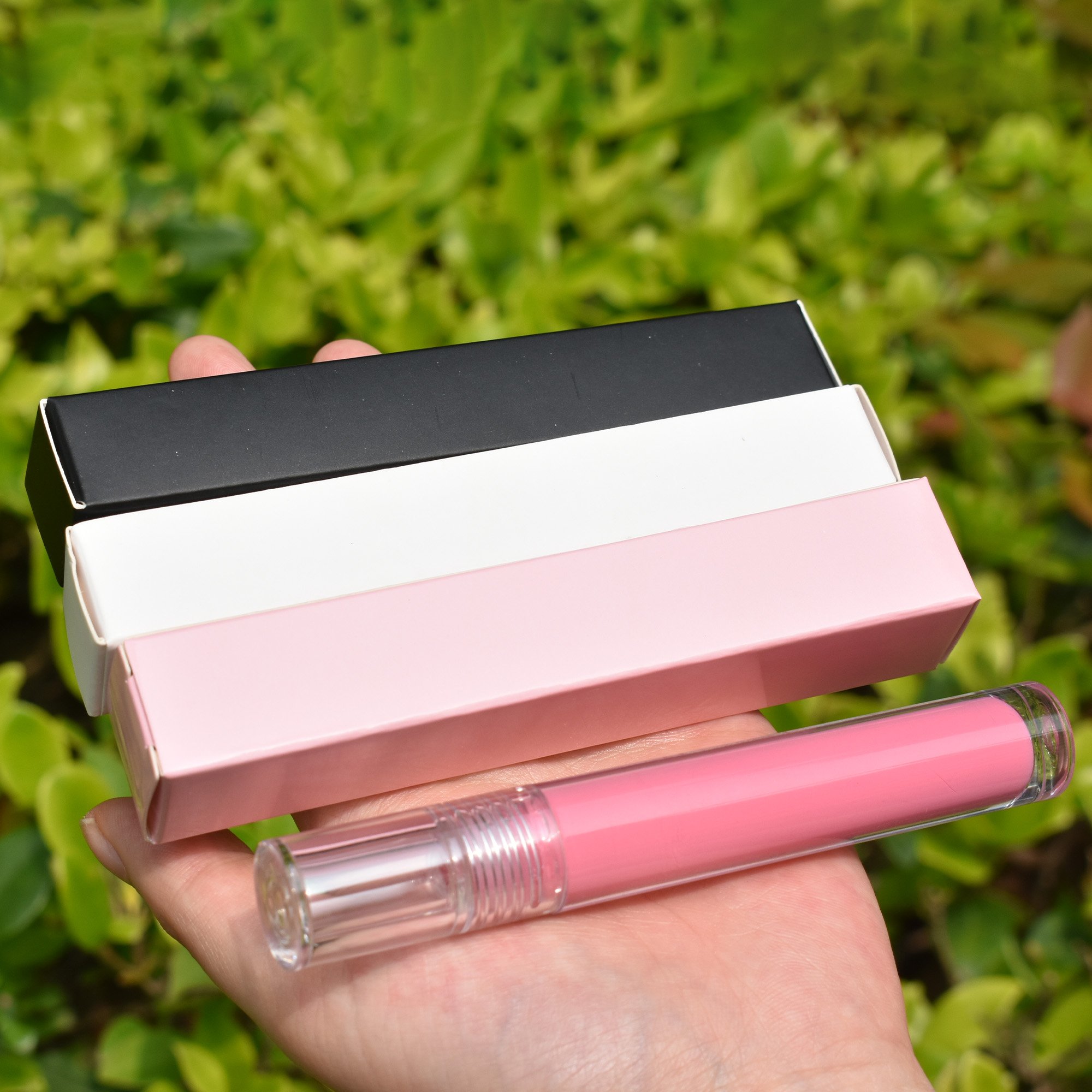 Stock Tuck End Paper Box For Cosmetics Boxes Lip Gloss Lipsticks Nail Polish Oil Box Cosmetic Lipstick Mascara Packaging