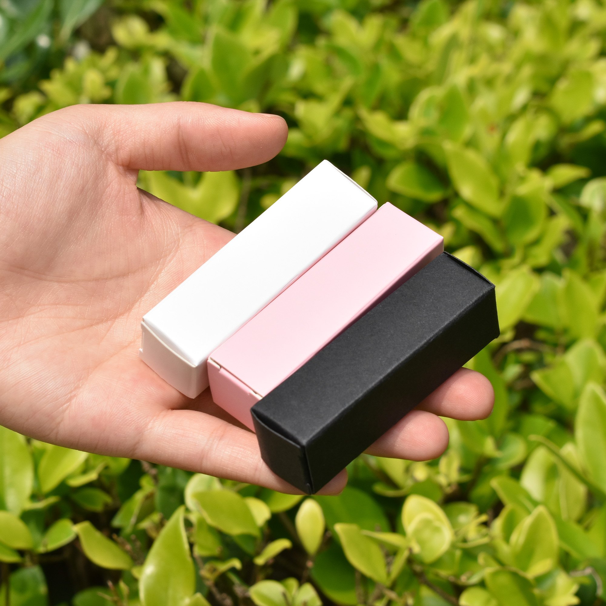 Stock Tuck End Paper Box For Cosmetics Boxes Lip Gloss Lipsticks Nail Polish Oil Box Cosmetic Lipstick Mascara Packaging