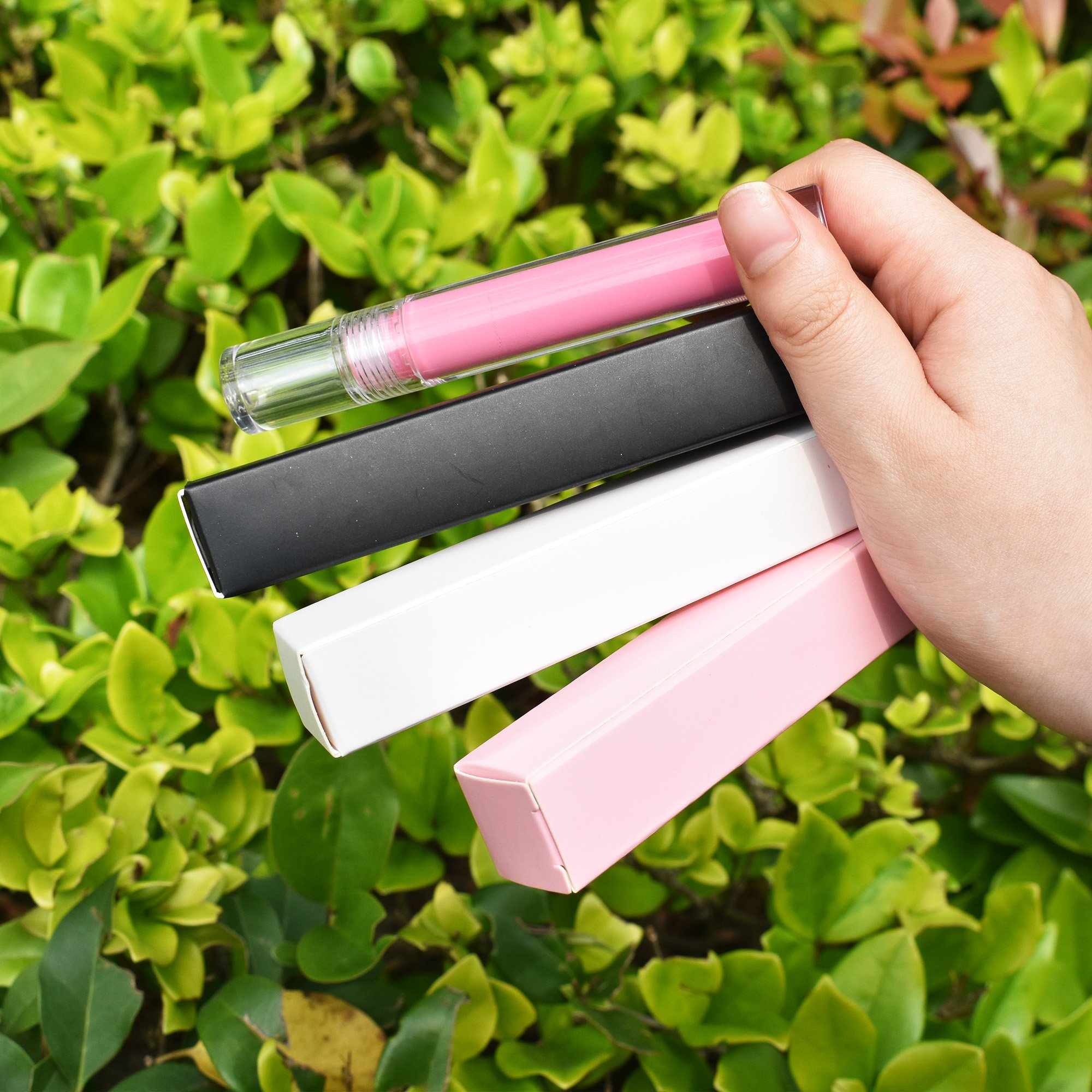 Stock Tuck End Paper Box For Cosmetics Boxes Lip Gloss Lipsticks Nail Polish Oil Box Cosmetic Lipstick Mascara Packaging
