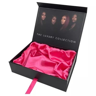 High-end Luxury Onesles Lining Satin Inside Women Custom Lingerie Packaging Boxes