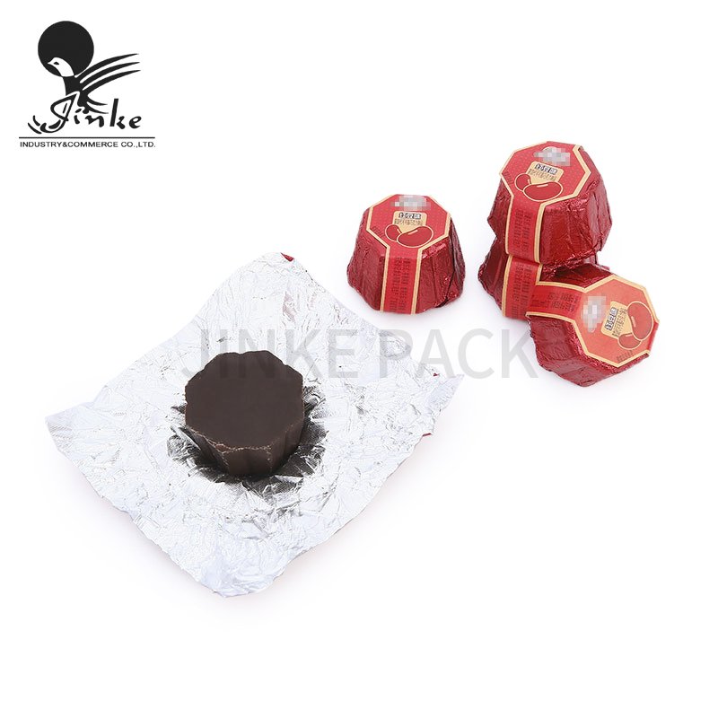 Custom food grade aluminum foil packaging paper roll candy chocolate wrapper