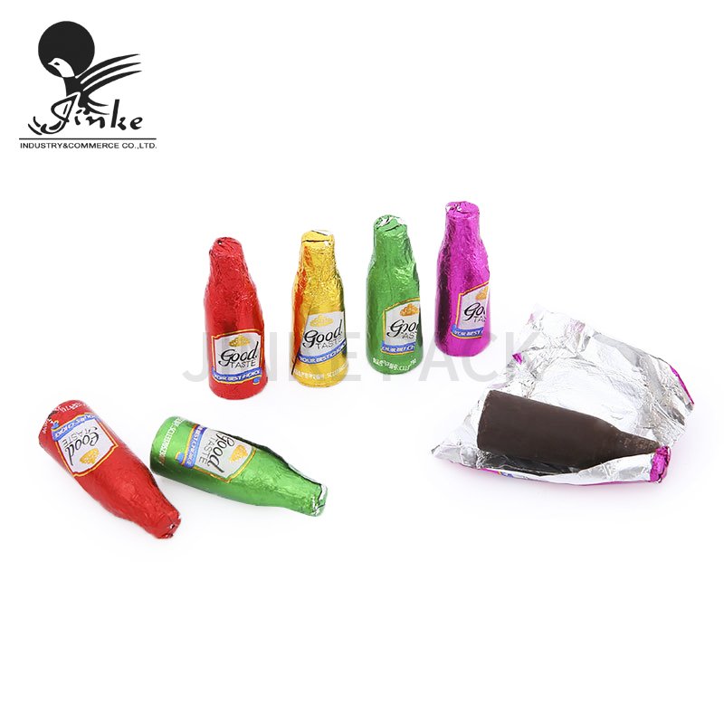 Custom food grade aluminum foil packaging paper roll candy chocolate wrapper