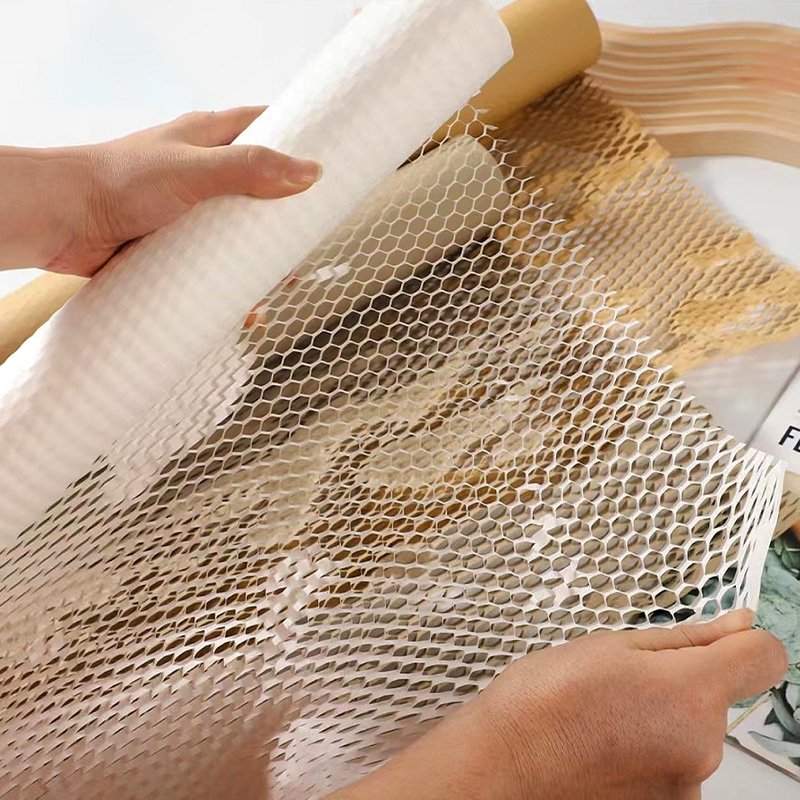 Newly Quality Floral Wrapping Paper Mesh Recyclable Paper Flower Bouquet Honeycomb Paper For Party Gift Decoration