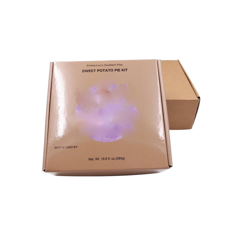 Eco-friendly Degradable Full Color Printed Brown Kraft paper Mug Box packaging paper Box