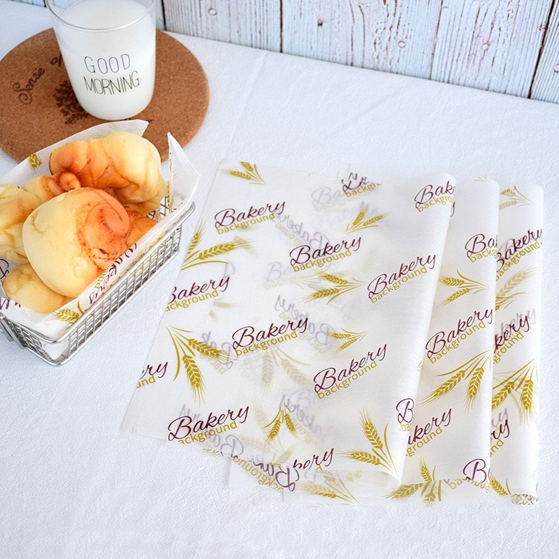 Wholesale Customized Printed Logo And Size Food Safe Grade Burger Paper Greaseproof Hamburger Wrapping Wax Coated Paper