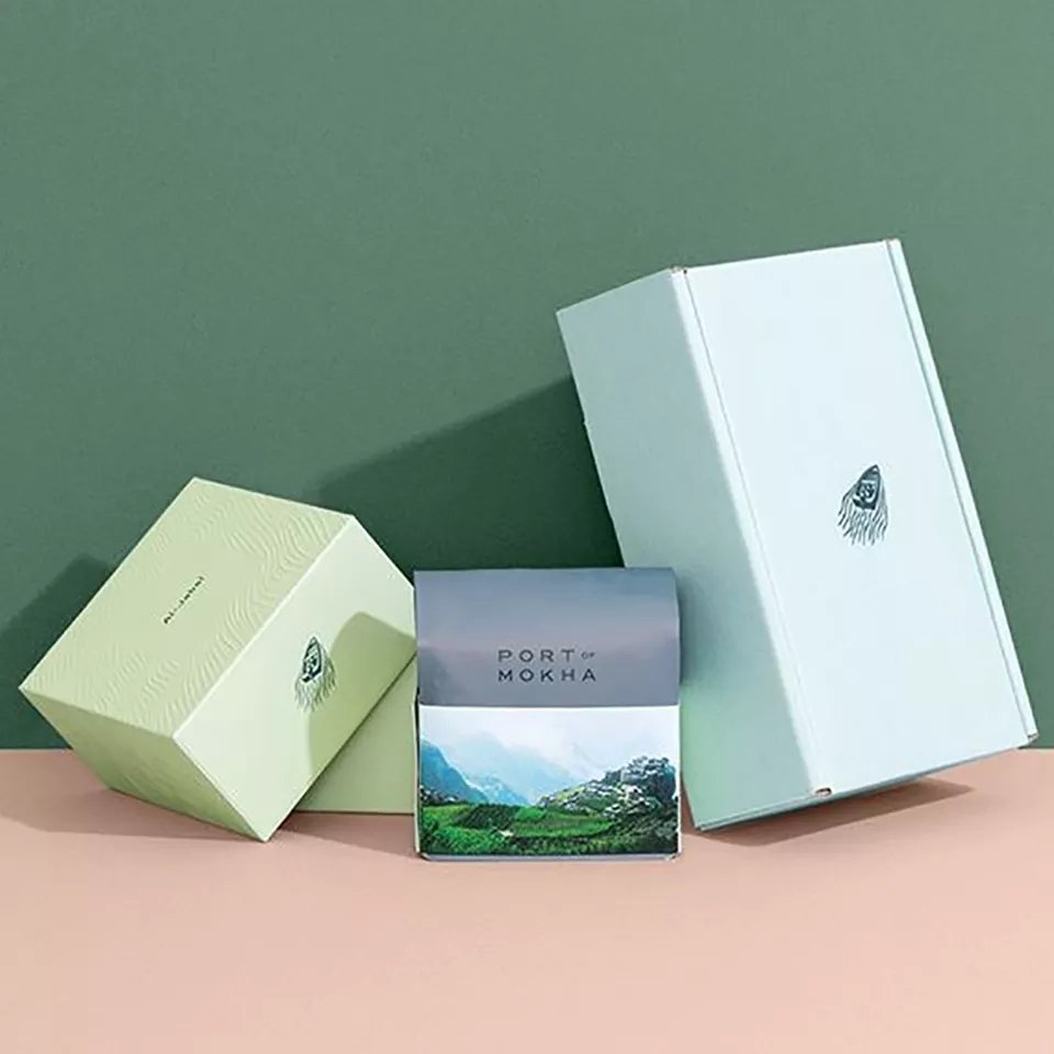 Custom Printed Logo Corrugated Cardboard Comb Wig Packaging Small Mailer Shipping Paper Box