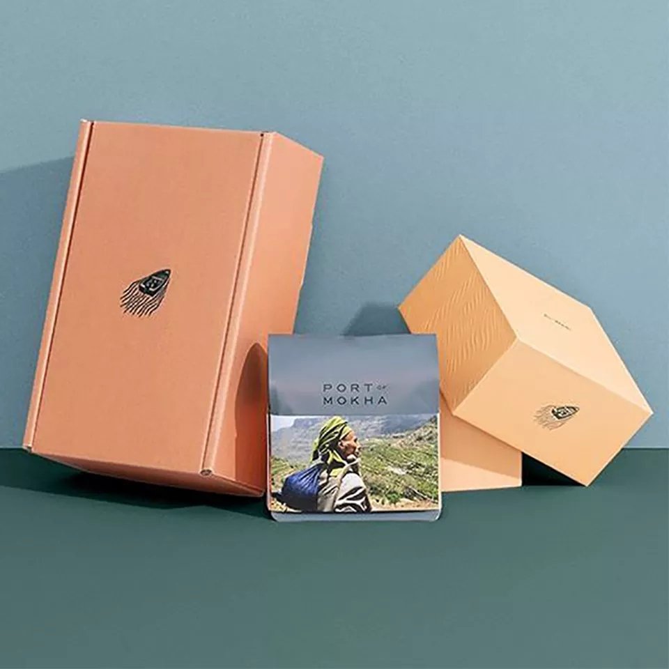 Custom Printed Logo Corrugated Cardboard Comb Wig Packaging Small Mailer Shipping Paper Box