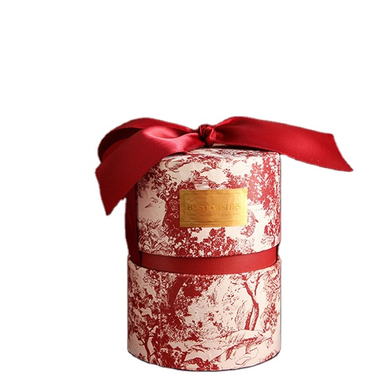 Custom Logo White Gift Box Clamshell Packaging High-grade Boutique Ribbon With Hand Gift Box