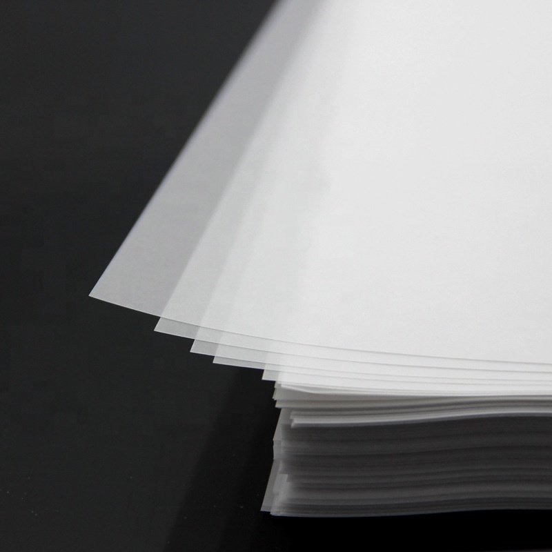 Professional production 50g to 230g All size transparent tracing paper for packaging