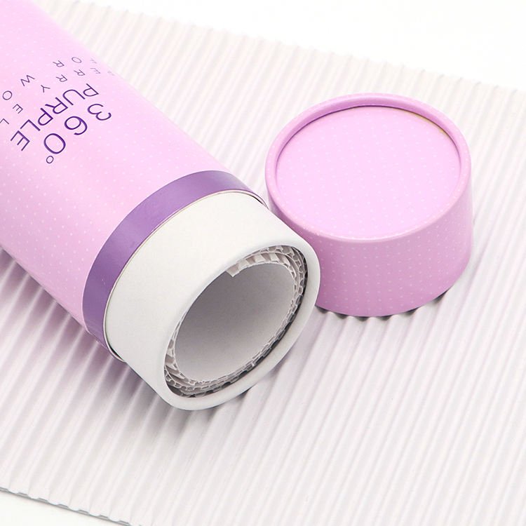 Customize New Paper Cardboard Tube Essential Oil Dropper 30ml Glass Bottle makeup Round Paper Tube Packaging