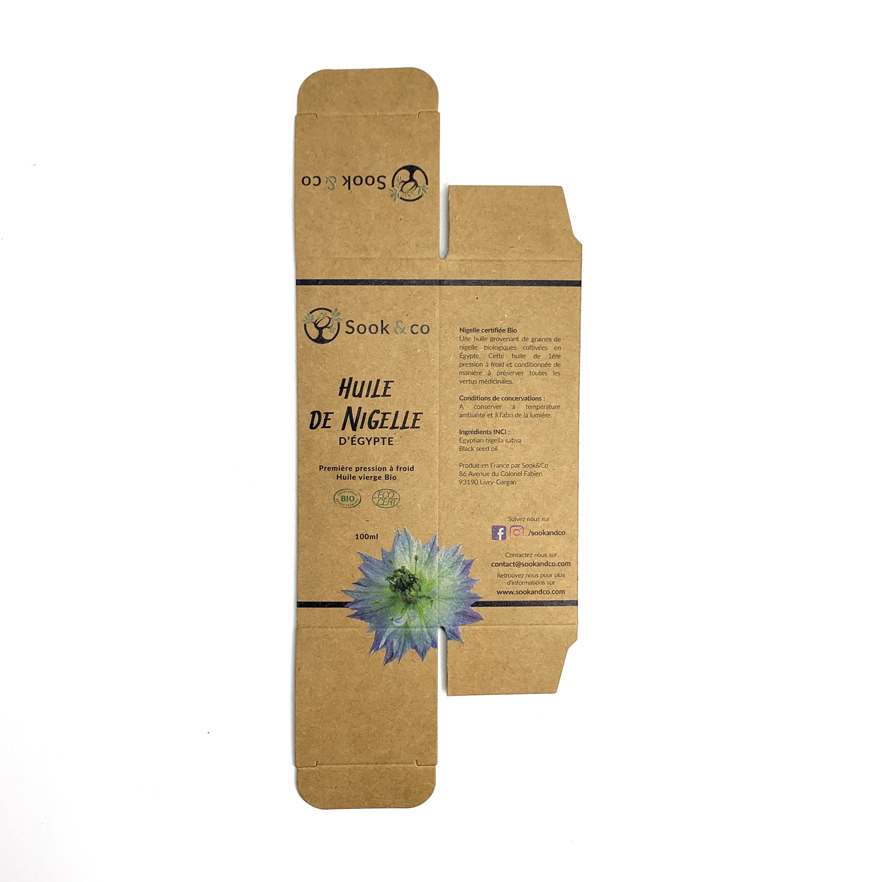Free Stocked Sample Biodegradable Custom Logo Kraft Paper Soap Cardboard Packaging Box