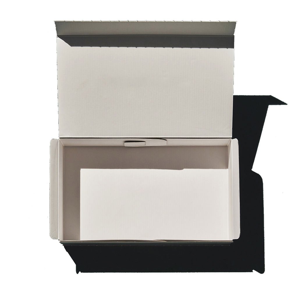 Custom Corrugated Cardboard blue Paper Mailer Shipping box Tear Strip Printed self sealing Surprise Gift Box With Logo