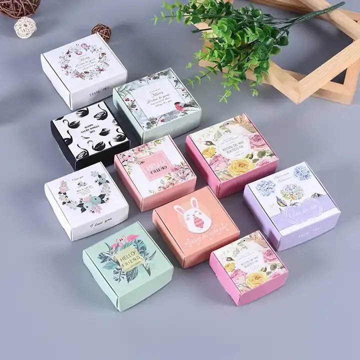 High quality creative exquisite recycled folded printed packaging paper box for gift decoration
