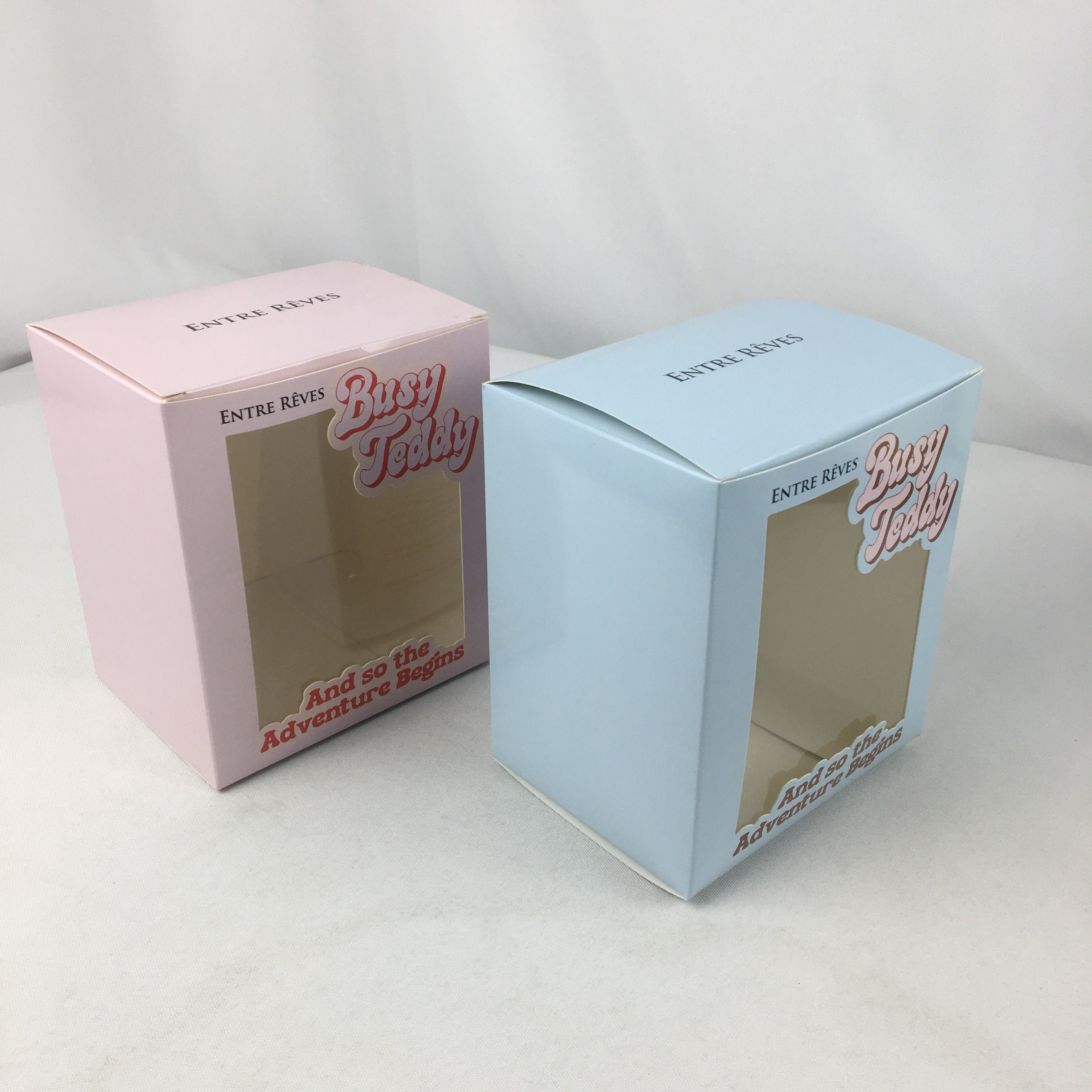 Custom printing foldable large toy tall baby girls doll gift packaging paper box with clear pvc window box manufacturer
