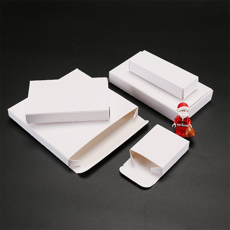 Small White Folding Carton Box Custom Packaging Boxes for Skincare Medicine Cosmetic Packaging Paper Boxes Packaging Gift Accept