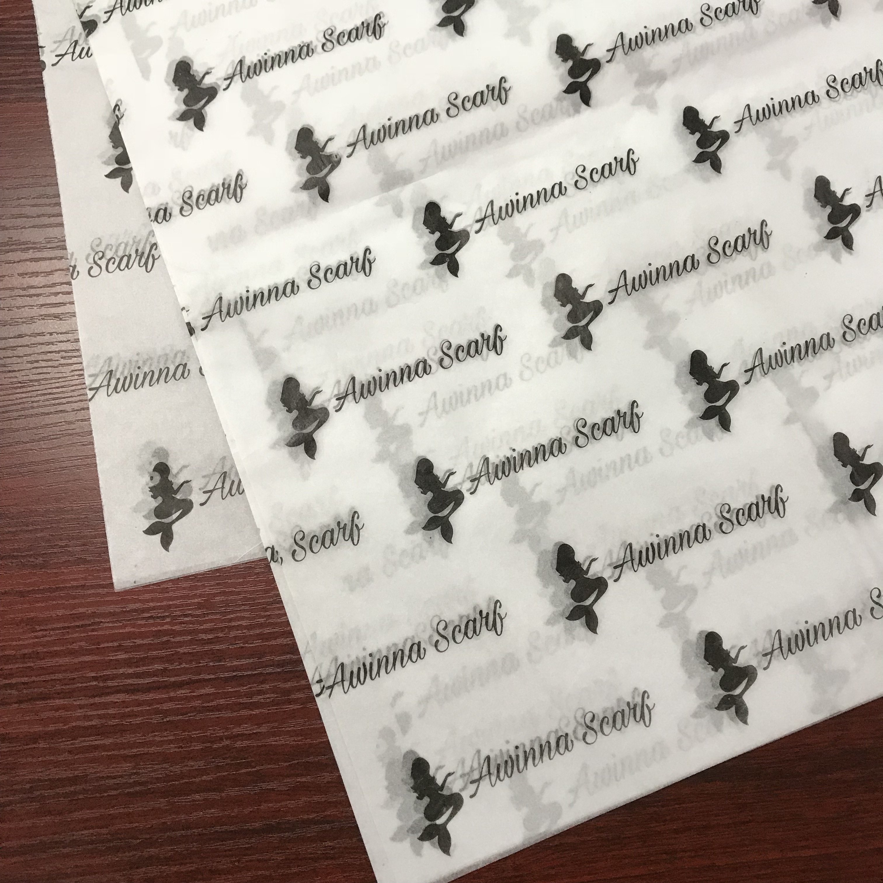 Custom printing custom tissue paper packaging for hair extension