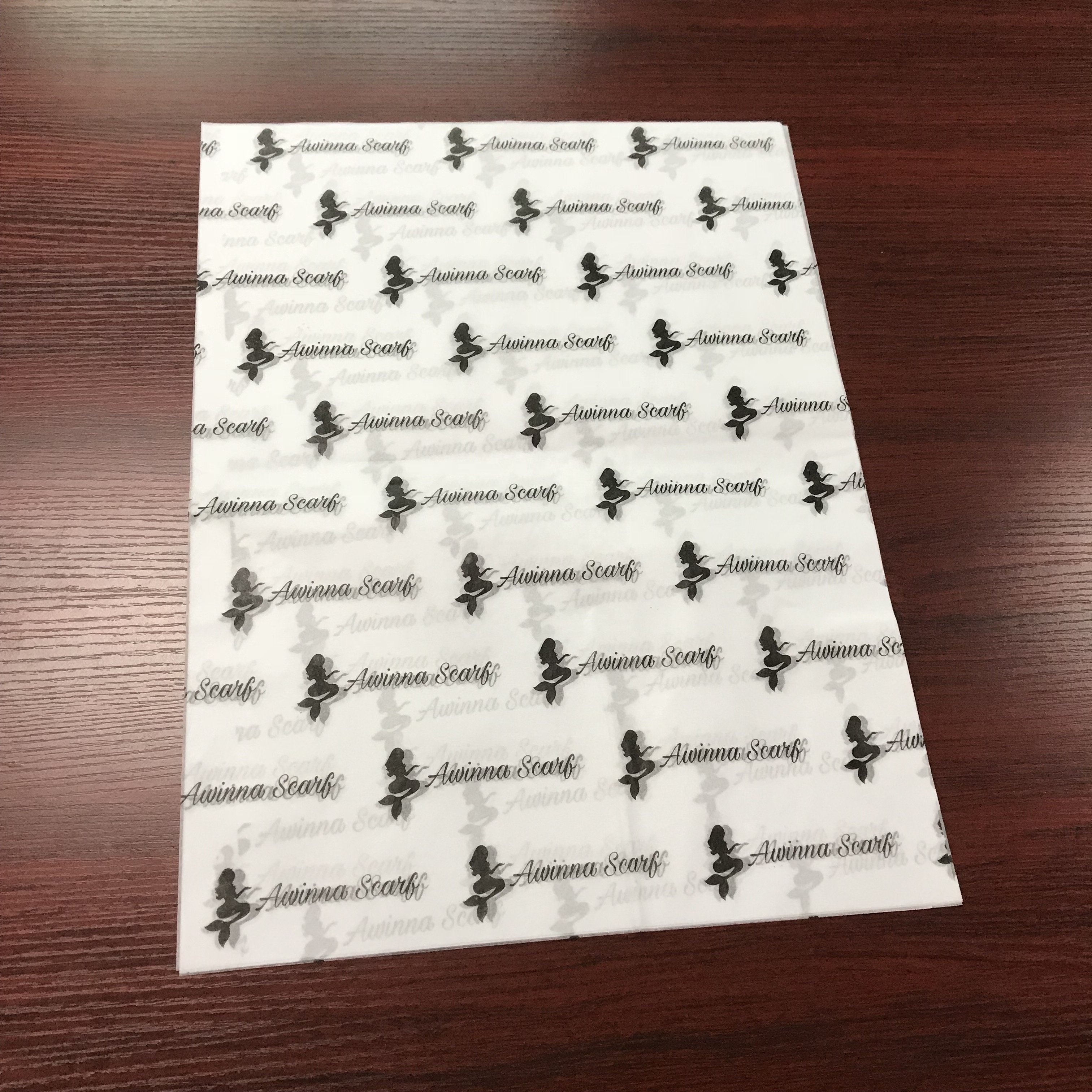 Custom printing custom tissue paper packaging for hair extension