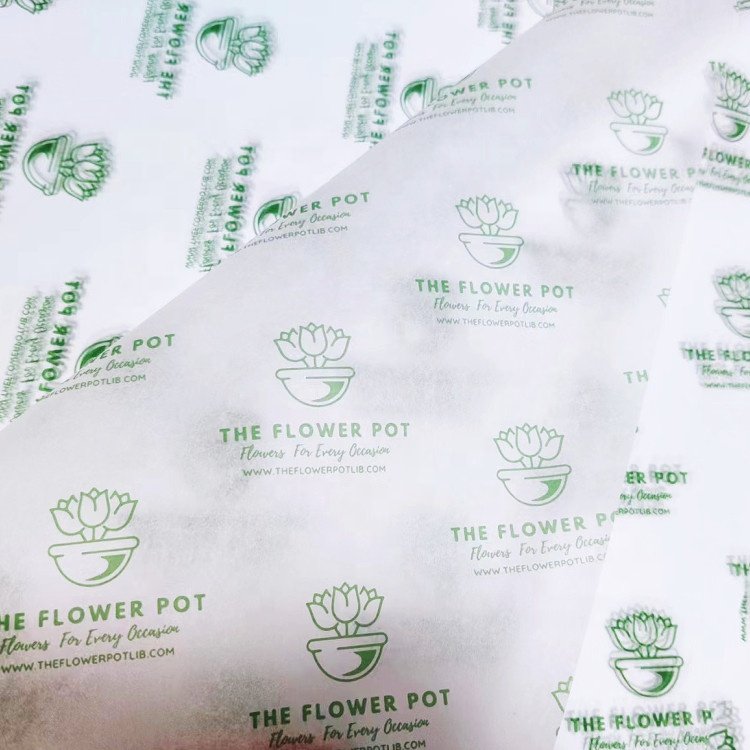 Custom printing custom tissue paper packaging for hair extension