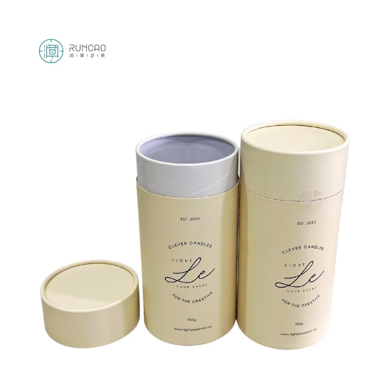 Eco-Friendly Biodegradable Food-Grade Kraft Cardboard Cylinder Box Tea Paper Tube Packaging Stylish and Sustainable