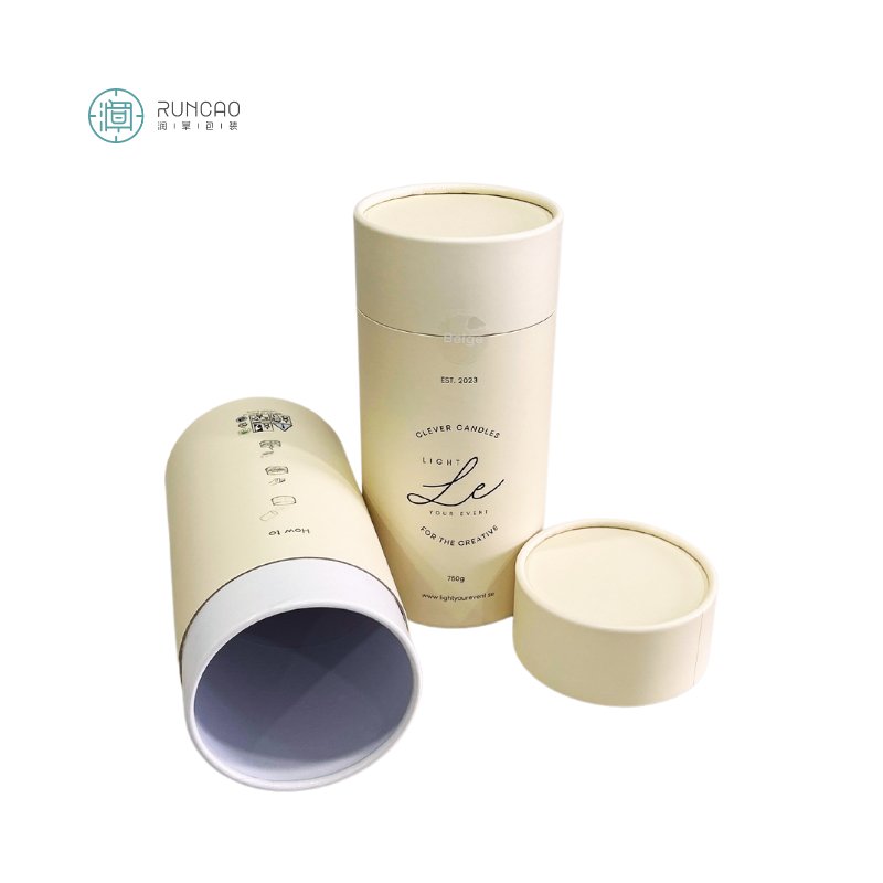 Eco-Friendly Biodegradable Food-Grade Kraft Cardboard Cylinder Box Tea Paper Tube Packaging Stylish and Sustainable