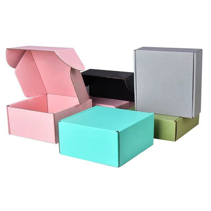 Spot wholesale color aircraft box special hard printing custom LOGO clothing express packaging box carton box