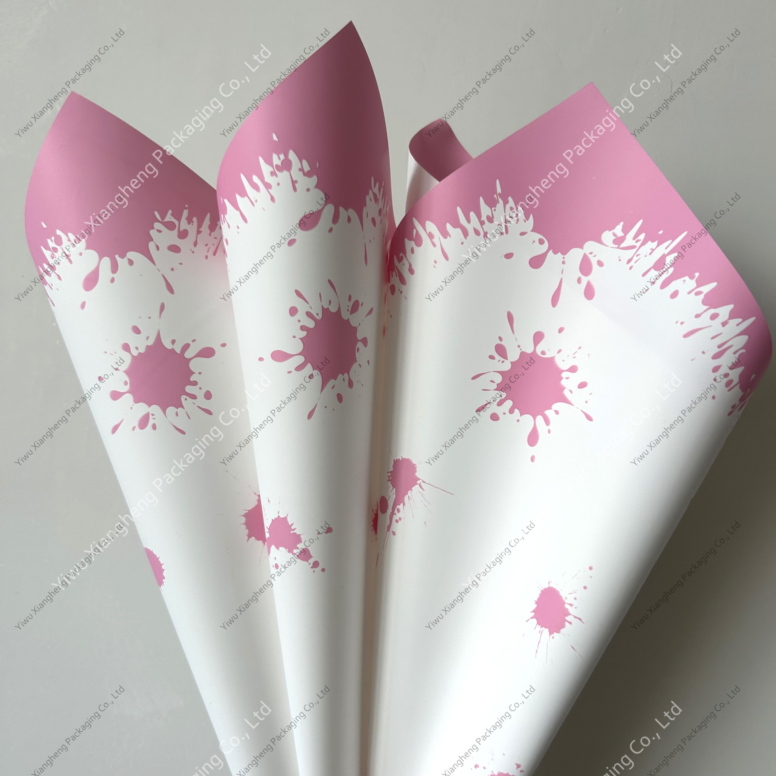 Halloween Design Korean Flower Wrapping Paper Crafts PE Plastic Packing Waterproof paper Halloween Wrapping Paper