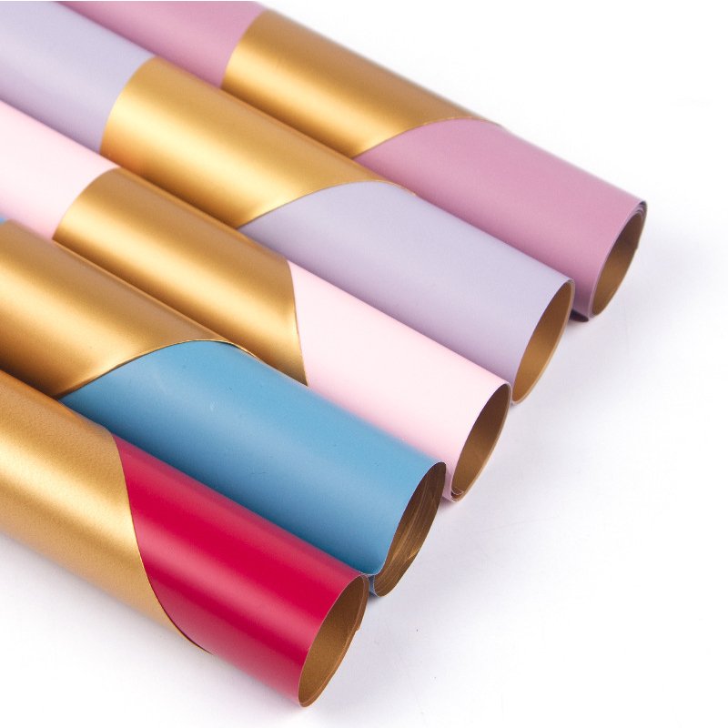 Pearlescent film material waterproof flower packaging printed wrapping paper wrapping paper