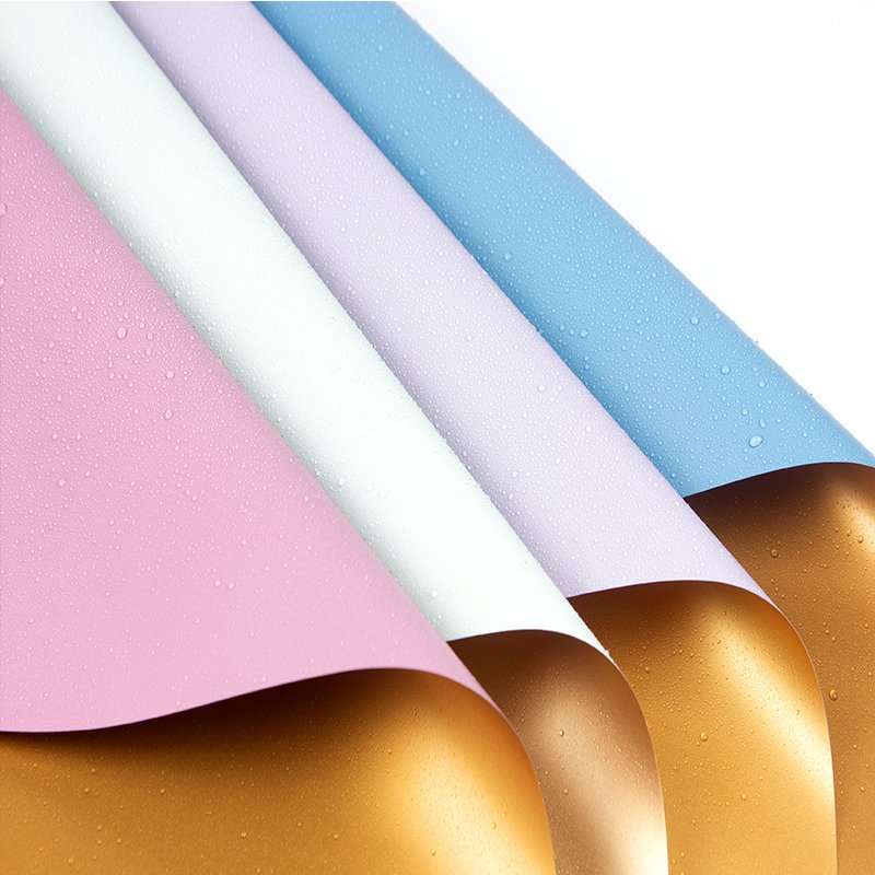 Pearlescent film material waterproof flower packaging printed wrapping paper wrapping paper