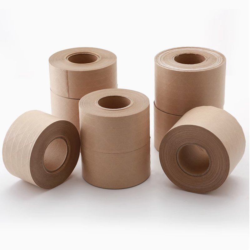 High Strength Eco Friendly Custom Logo Printed Self Adhesive Kraft Paper Tape Packing Tape