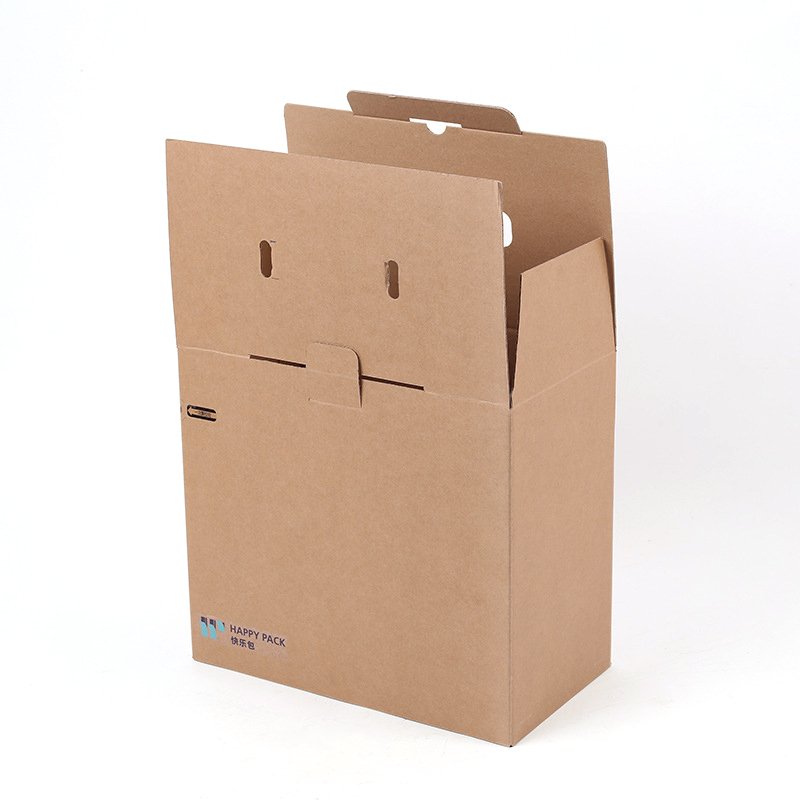 Supplier Produce High Quality Brown Zipper Cardboard Packing Caja De Carton Kraft Paper Box