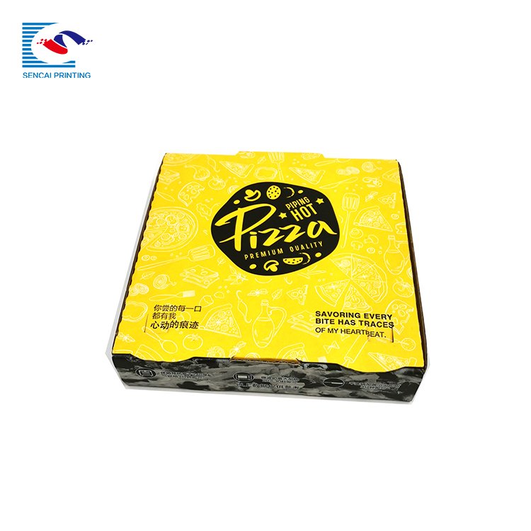 Promotion Price Free Sample Customized Food Pizza Take- out White Card Paper Packaging Boxes For Pizza