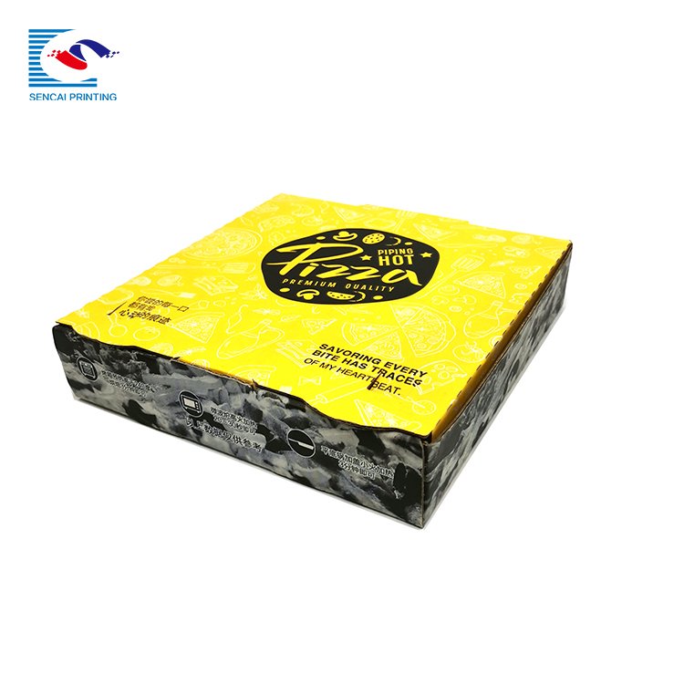 Promotion Price Free Sample Customized Food Pizza Take- out White Card Paper Packaging Boxes For Pizza