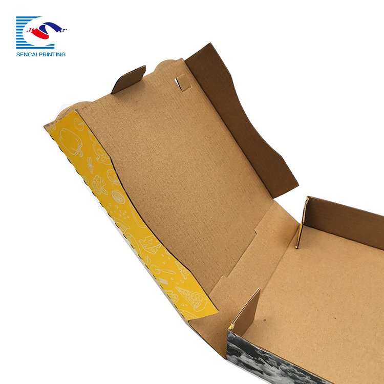 Promotion Price Free Sample Customized Food Pizza Take- out White Card Paper Packaging Boxes For Pizza