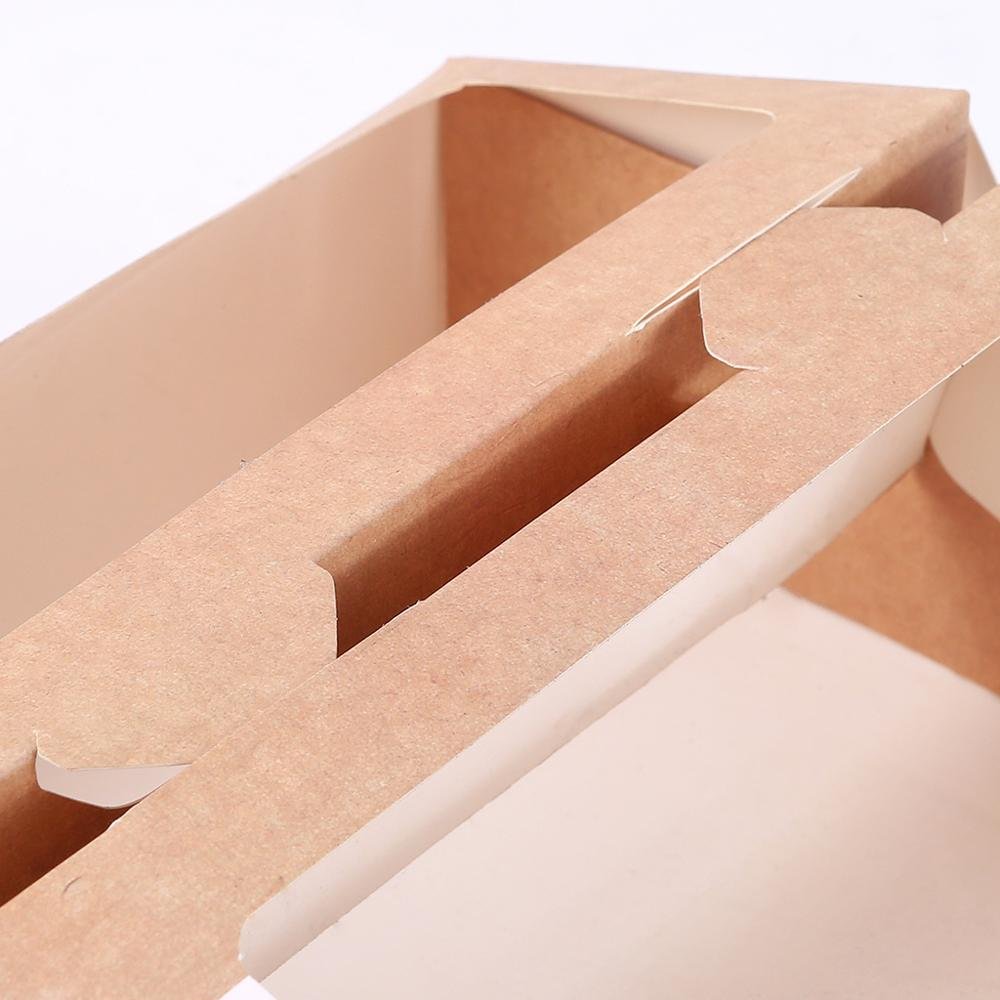 Jinayon Custom Foldable Recycled Cookie Cardboard Gift Packaging Kraft Box with Clear PVC Window Kraft Paper Recyclable 300pcs