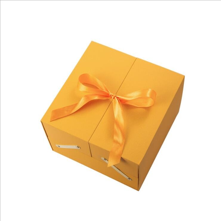 Luxury New Fashion Flower Packaging Gift Box Valentine's Day Rose Box with Ribbon