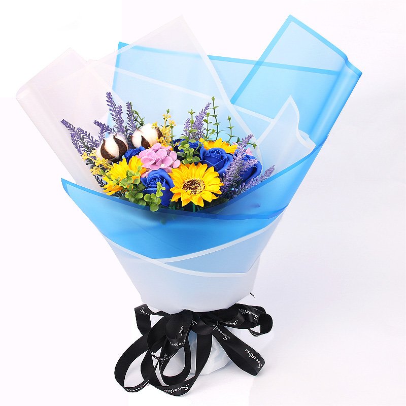 Florist wrapping paper border mist top waterproof paper Korean bouquet wrapping paper 20 packs for festivals