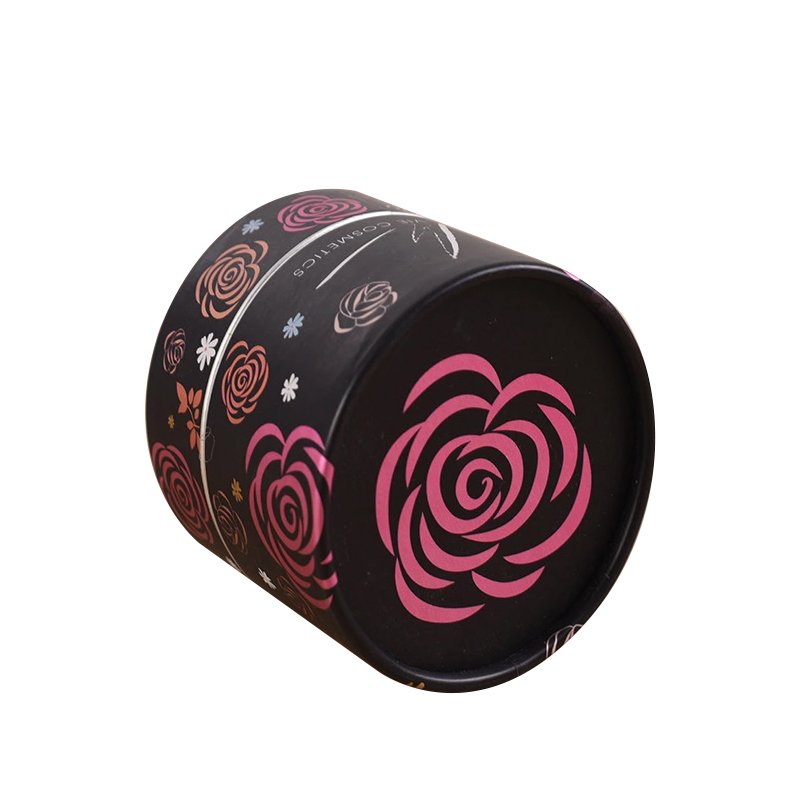 Eco round paper packaging tube for cosmetic box cylinder packaging box for cosmetics bottles