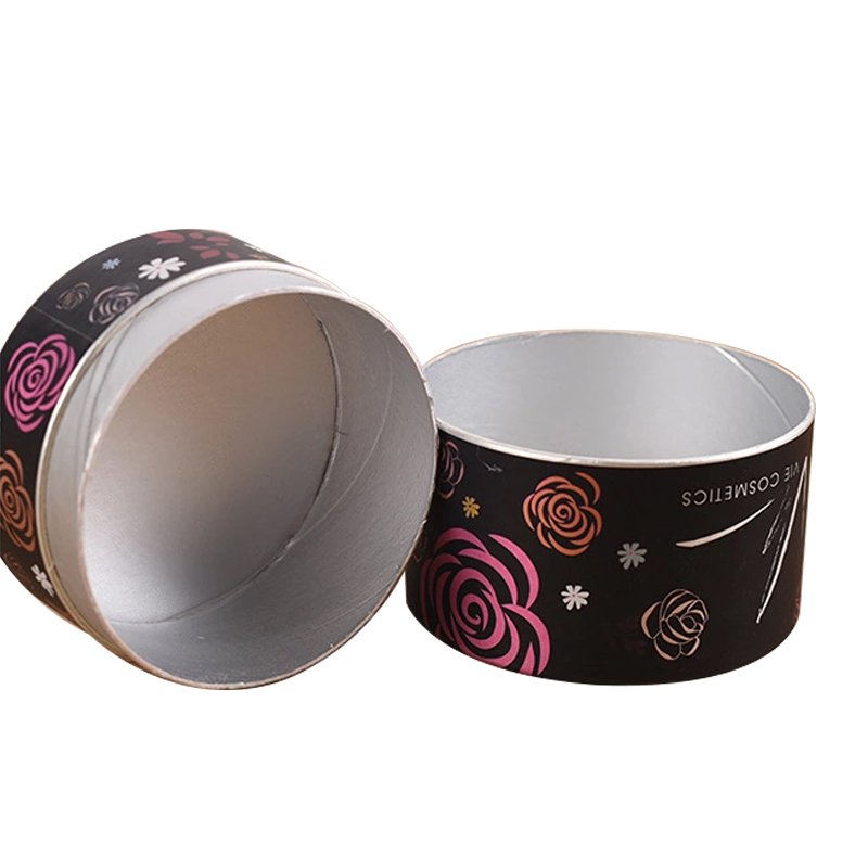 Eco round paper packaging tube for cosmetic box cylinder packaging box for cosmetics bottles
