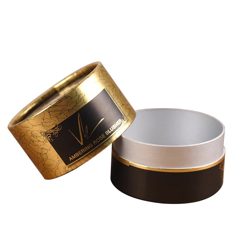 Eco round paper packaging tube for cosmetic box cylinder packaging box for cosmetics bottles