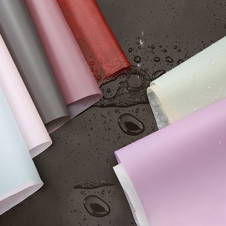 Wholesale Custom Cheap Korea Translucent Flower Packaging Paper Waterproof Multicolor Gift Wrapping Paper