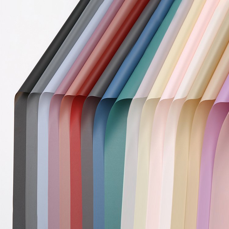 Wholesale Custom Cheap Korea Translucent Flower Packaging Paper Waterproof Multicolor Gift Wrapping Paper