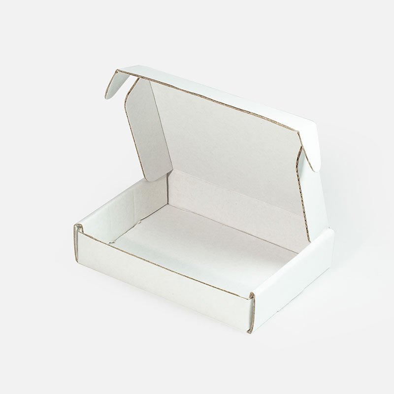 Custom White Corrugated Mailer Box Gift Perfume Packaging Paper Boxes