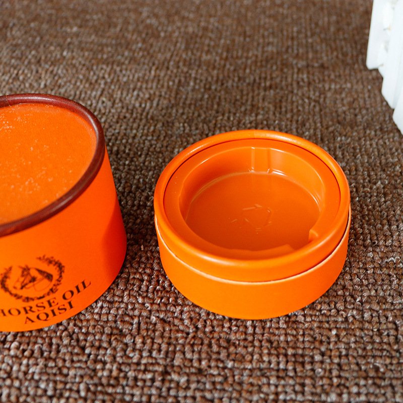 Customized cosmetic paper tube packaging with plastic tray